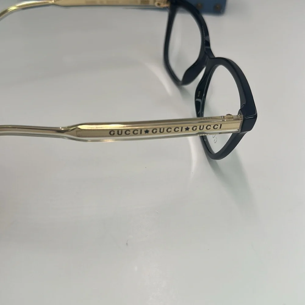 New - Gucci Seasonal Icon GG0566ON Eyeglasses 001 - Crystal